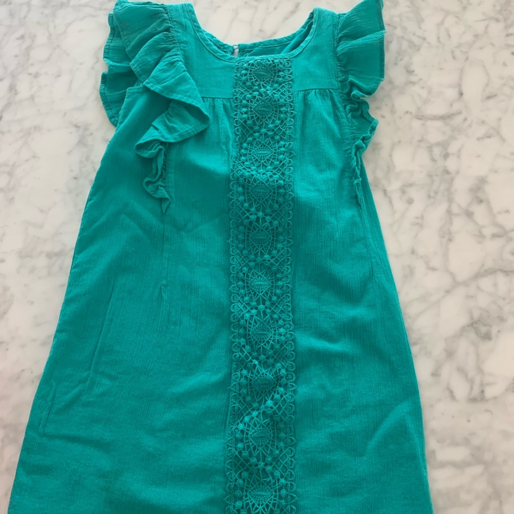Girls teal dress